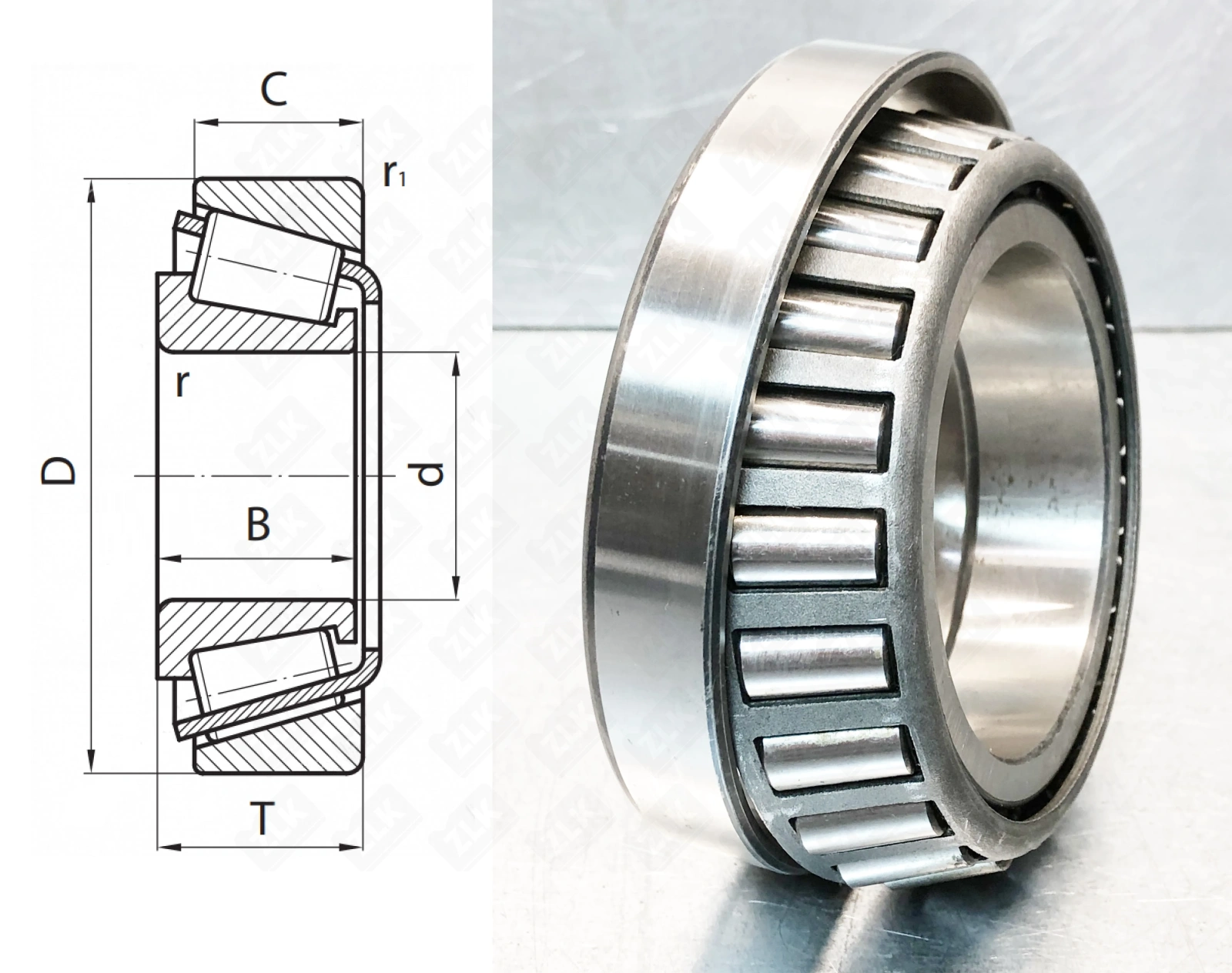 Подшипник роликовый  (L555249/L555210) 292.1×374.65×47.625 мм Timken оригинал