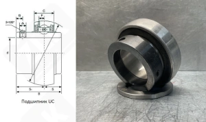 Подшипник 480303UC (UC303) шариковый 17-31-47 мм