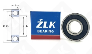 Подшипник 180202 (62022RS) радиальный шариковый 15-35-11 мм
