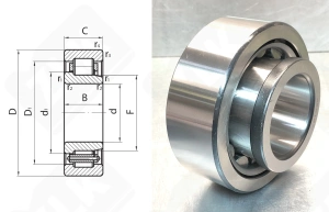 Подшипник 42609 (NJ2309) радиальный роликовый 45-100-36 мм