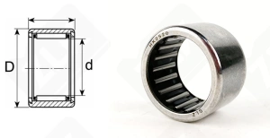 Подшипник HK2520 радиальный игольчатый 25-32-20 мм