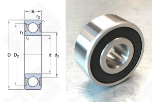 Подшипник 180602 (623022RS) радиальный шариковый 15-42-17 мм