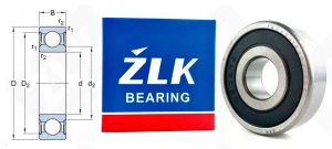 Подшипник 180303 (63032RS) радиальный шариковый 17-47-14 мм