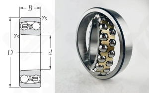 Подшипник 1224Л (1224M) радиальный шариковый самоустанавливающийся 120-215-42 мм