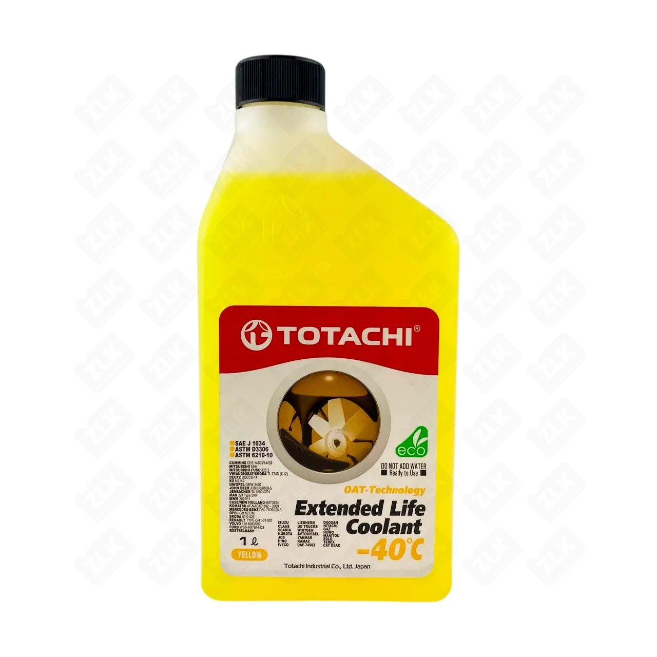 Антифриз 1кг желтый TOTACHI EXTENDED LIFE COOLANT -40°C ASTM D3306/D6210-10  Heavy Duty 