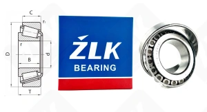 Подшипник 7512 (32212) радиально-упорный роликовый конический 60-110-29,75 мм