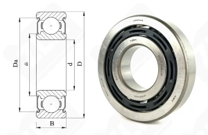 Подшипник B37-15AT85ACG8-01 радиальный шариковый 37-88-18,8 мм