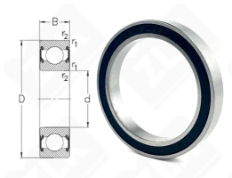 Подшипник MR30406 2RS радиальный шариковый 30-40-6 мм