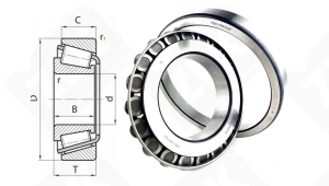 Подшипник 7226 (30226) радиально-упорный роликовый конический 130-230-43,75 мм
