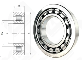 Подшипник 32230 (NU230) радиальный роликовый 150-270-45 мм