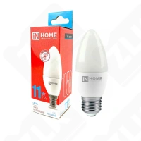 Лампа светодиодная LED-СВЕЧА-VC 11Вт свеча 6500К холод. бел. E14 230В