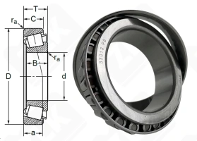 Подшипник 3007113 (33013) радиально-упорный роликовый конический 65-100-27 мм
