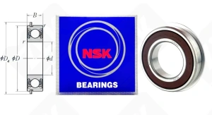 Подшипник 150106 (6006DDUNR) радиальный шариковый 30-55-13 мм