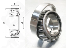 Подшипник 7509 (32209) радиально-упорный роликовый конический 45-85-24,75 мм