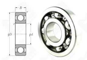 Подшипник 416 (6416) радиальный шариковый 80-200-48 мм
