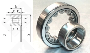 Подшипник 32520 (NU2220W) радиальный роликовый 100-180-46 мм