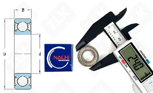 Подшипник шариковый 1000901 ZZ (6901 ZZ 61901 ZZ) 12×24×6 мм Nachi оригинал