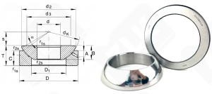 Подшипник GAC 65 CP упорный шарнирный 65-100-23 мм