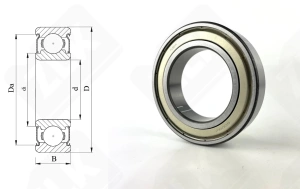 Подшипник 80109 (70) (6009ZZC3) радиальный шариковый 45-75-16 мм