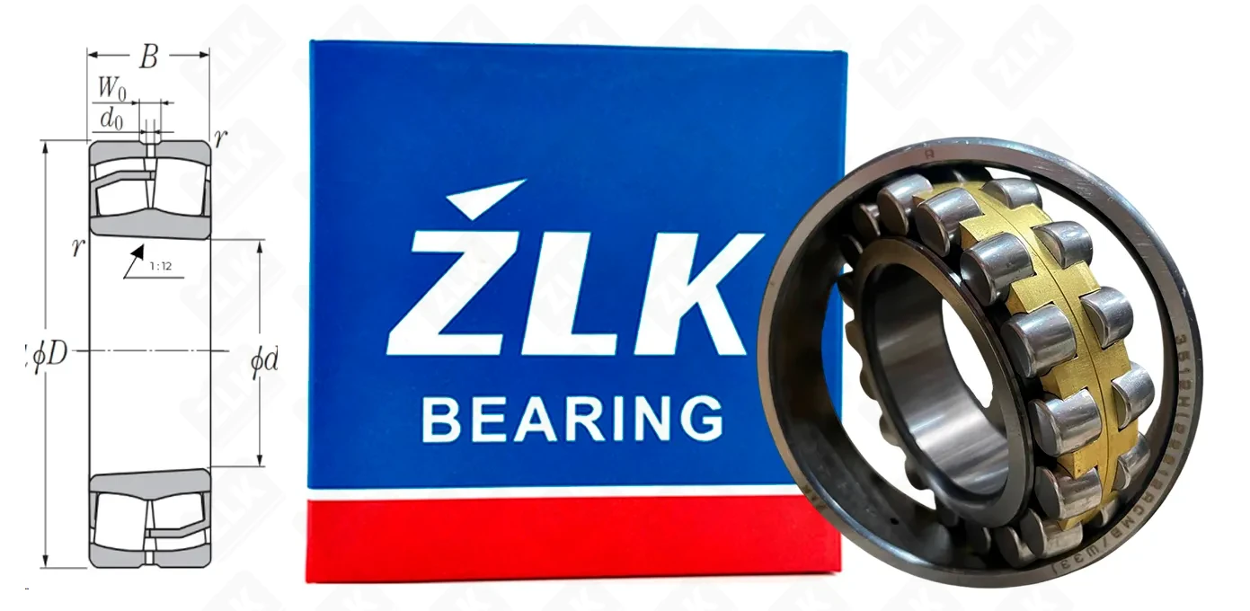 Подшипник роликовый 3512H (22212CA/W33, 22212MB/W33) 60×110×28 мм ZLK