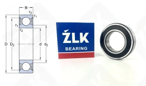 Подшипник 180210Ш2 (62102RSZ2V2) радиальный шариковый 50-90-20 мм