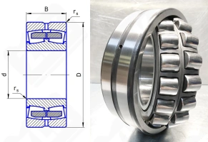 Подшипник 53520 Н (22220EW33) радиальный роликовый самоустанавливающийся 100-180-46 мм