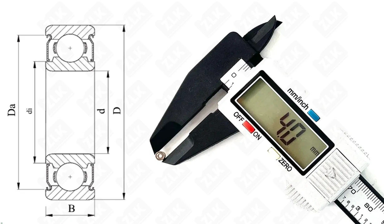 Подшипник шариковый (MR681X) 1.5×4×1.2 мм Neutral