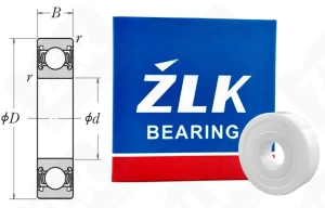 Подшипник 180201 (62012RS) радиальный шариковый керамический 12-32-10 мм