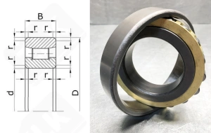 Подшипник 2812 Л радиальный роликовый 60-100-22 мм
