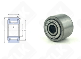 Подшипник NATR5 радиальный игольчатый 5-16-12 мм