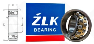 Подшипник 1309Л (1309M) радиальный шариковый самоустанавливающийся 45-100-25 мм