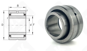 Подшипник 6244902 (NA6902) радиальный игольчатый 15-28-23 мм
