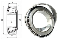Подшипник роликовый (47686/47620) 82.55×133.35×82.55 мм STC