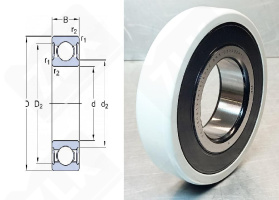 Подшипник 80315 (6315ZZVL0241ТК18) радиальный шариковый токоизолированный 75-160-37 мм
