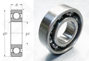 Подшипник 106 (6006) радиальный шариковый 30-55-13 мм