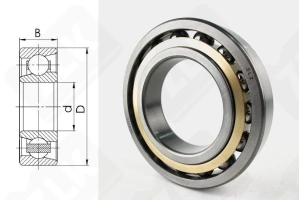 Подшипник 36217Л (7217CM) радиально-упорный шариковый 85-150-28 мм