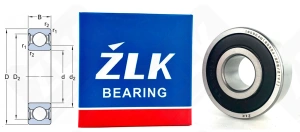 Подшипник 180604Ш1 (623042RSZ1V1) радиальный шариковый 20-52-21 мм