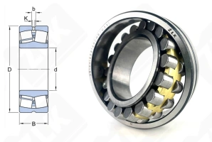 Подшипник 3514 Н (22214CAW33,22214MBW33) радиальный роликовый самоустанавливающийся 70-125-31 мм