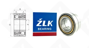 Подшипник 436106 Л (7006CDT) радиально-упорный шариковый 30-55-26 мм