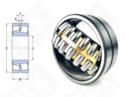 Подшипник 4003722 Л (24122CAW33) радиальный роликовый самоустанавливающийся 110-180-69 мм