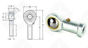 Шарнирный наконечник POS8 8-8-12 мм