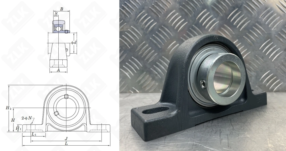 480208UCP (UCP208 RASE40N)  INA с эксцентриком