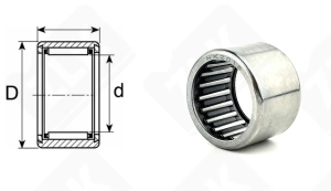 Подшипник HK2018 радиальный игольчатый 20-26-18 мм