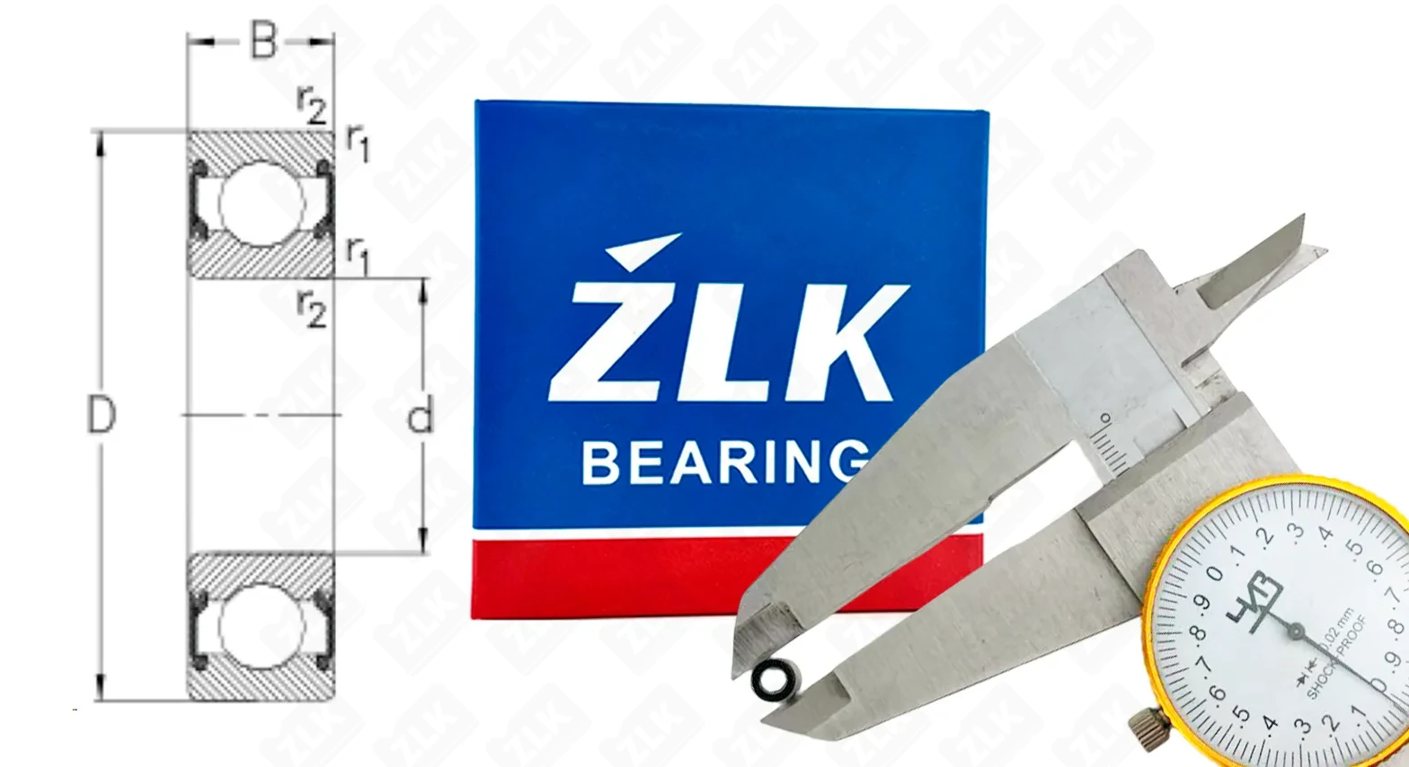 Подшипник шариковый 1000083 (6832RS) 3×7×3 мм ZLK