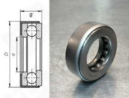 Подшипник 98206 упорный шариковый 30,1-53-16 мм