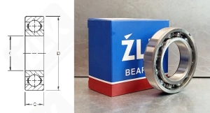 Подшипник AB12831 радиальный шариковый 40-68-15 мм