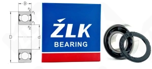 Подшипник 1000087 2RS (6872RS) радиальный шариковый гибридный 7-14-5 мм