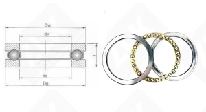 Подшипник 8140 Л (51140M) упорный шариковый 200-250-37 мм