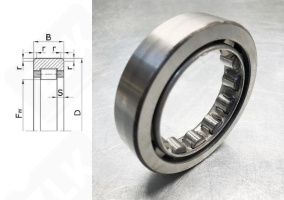 Подшипник 292212 (RNU212) радиальный роликовый 73,5-110-22 мм