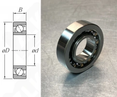 Подшипник 18BSC01 радиально-упорный шариковый 18,5-40-10 мм